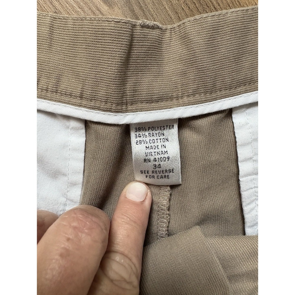 Geoffrey Beene Tan Golf Shorts Size 34 Tan - Picture 3 of 5